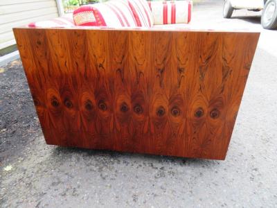 Milo Baughman Handsome Milo Baughman style Rosewood Case Sofa Thayer Coggin Mid Century Modern