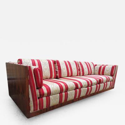 Milo Baughman Handsome Milo Baughman style Rosewood Case Sofa Thayer Coggin Mid Century Modern