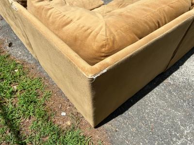 Milo Baughman Handsome Milo Baughman style Selig 6 Piece Cube Sofa Sectional Mid Century