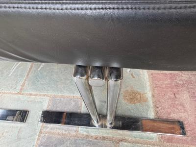 Milo Baughman Handsome Set 4 Milo Baughman Directional Chrome Dining Chair Mid Century Modern