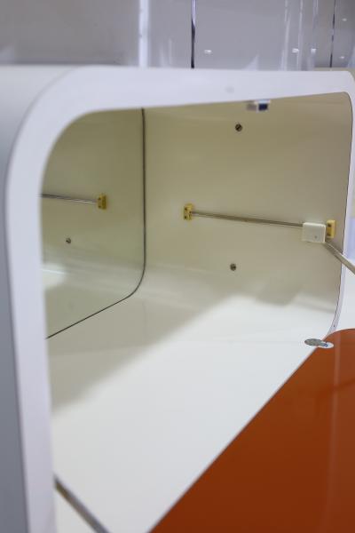 Milo Baughman Laminate and Lucite Modular Wall Unit Etagere Dry Bar Milo Baughman Style