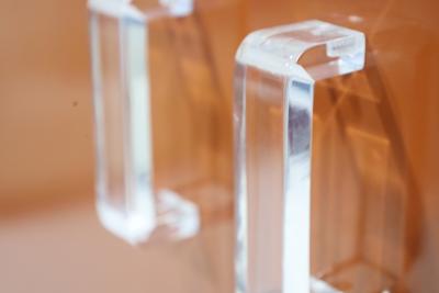 Milo Baughman Laminate and Lucite Modular Wall Unit Etagere Dry Bar Milo Baughman Style