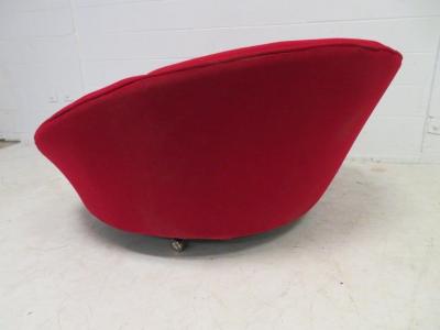 Milo Baughman Large Scale Milo Baughman Round Circular Chaise Lounge Chair Mid Century Modern