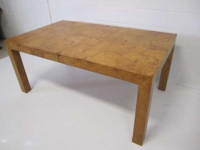 Milo Baughman Lovely Milo Baughman Burl Olivewood Dining Table Mid century Modern