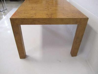 Milo Baughman Lovely Milo Baughman Burl Olivewood Dining Table Mid century Modern