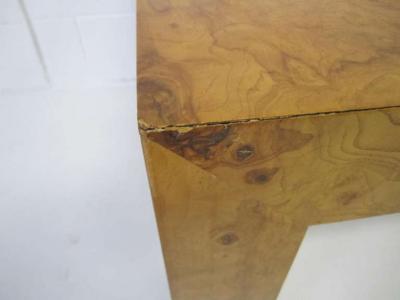 Milo Baughman Lovely Milo Baughman Burl Olivewood Dining Table Mid century Modern