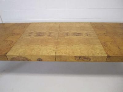 Milo Baughman Lovely Milo Baughman Burl Olivewood Dining Table Mid century Modern