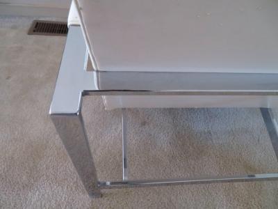 Milo Baughman Lovely Milo Baughman Chrome Flatbar Lounge Chair Mid Century Modern