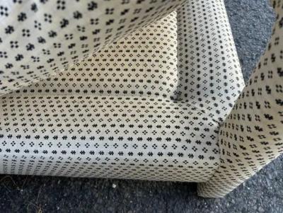 Milo Baughman Lovely Pair Milo Baughman Parson Upholstered Lounge Chairs Mid Century Modern