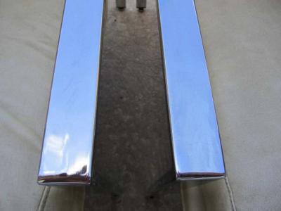 Milo Baughman Lovely Pair of Milo Baughman Chrome Cube Chairs Mid Century Modern