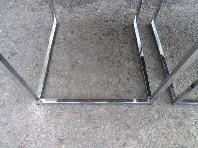 Milo Baughman Lovely Set 6 Milo Baughman for Thayer Coggin Chrome Dining Chairs