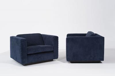 Milo Baughman Low Profile Lounges by Milo Baughman C 1970s