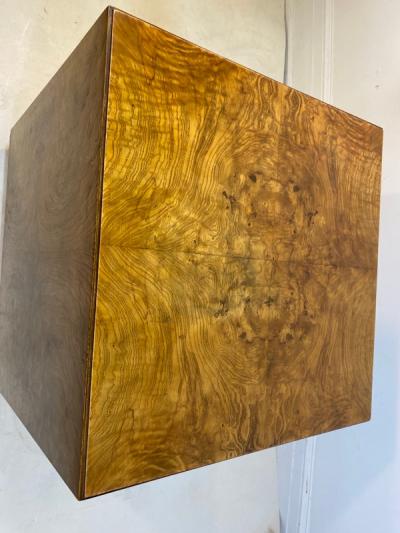Milo Baughman MILO BAUGHMAN BURLWOOD CUBE