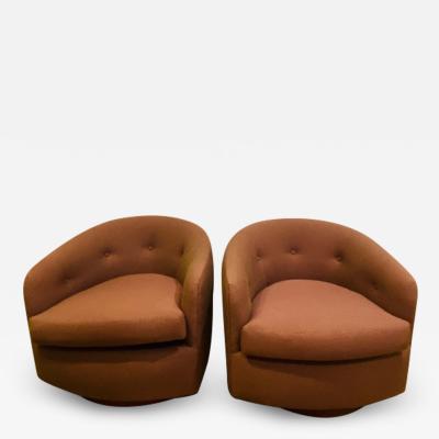 Milo Baughman MILO BAUGHMAN SWIVEL CHAIRS