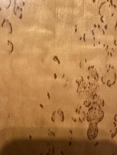 Milo Baughman MODERNIST ILLUMINATED RECTANGULAR BURLWOOD MIRROR