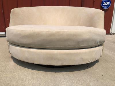 Milo Baughman Marvelous Milo Baughman Circular Swivel Lounge Chair Mid Century Modern