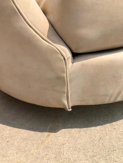 Milo Baughman Marvelous Milo Baughman Circular Swivel Lounge Chair Mid Century Modern