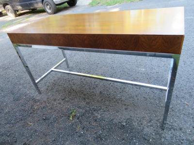 Milo Baughman Marvelous Milo Baughman Style Rosewood Chrome Desk Mid Century Modern