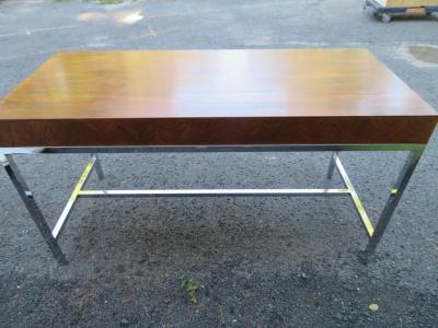 Milo Baughman Marvelous Milo Baughman Style Rosewood Chrome Desk Mid Century Modern