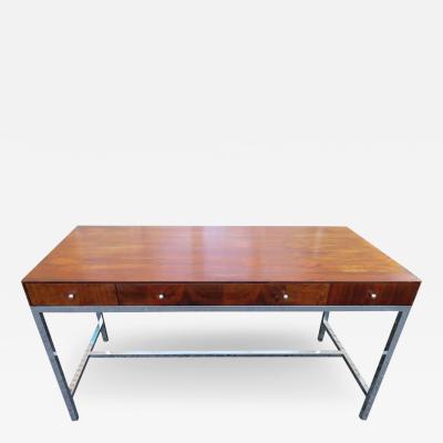 Milo Baughman Marvelous Milo Baughman Style Rosewood Chrome Desk Mid Century Modern