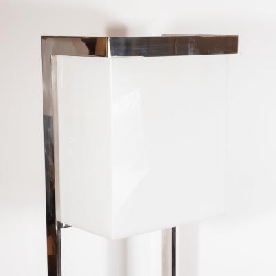 Milo Baughman Mid Century Modern Lucite and Chrome Floor Lamp by Milo Baughman