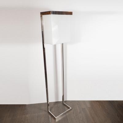 Milo Baughman Mid Century Modern Lucite and Chrome Floor Lamp by Milo Baughman