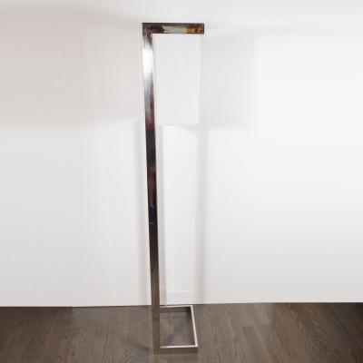 Milo Baughman Mid Century Modern Lucite and Chrome Floor Lamp by Milo Baughman