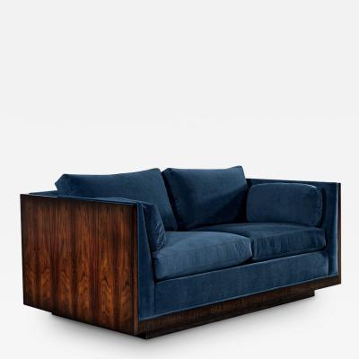 Milo Baughman Mid Century Modern Milo Baughman Loveseat Sofa