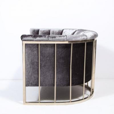 Milo Baughman Mid Century Modern Rail Back Milo Bauman Chair
