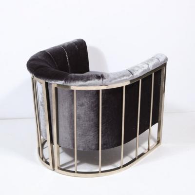 Milo Baughman Mid Century Modern Rail Back Milo Bauman Chair