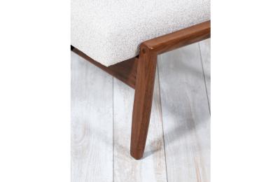 Milo Baughman Mid Century Modern Reclining Lounge Chair with Ottoman by Milo Baughman