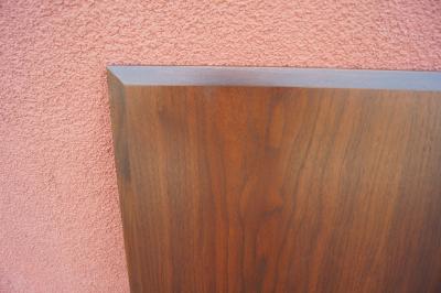 Milo Baughman Mid Century Walnut King Headboard by Milo Baughman for Directional