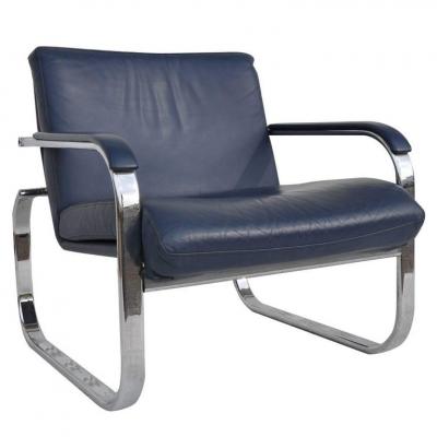 Milo Baughman Midcentury Lounge Chair in the Style of Milo Baughman
