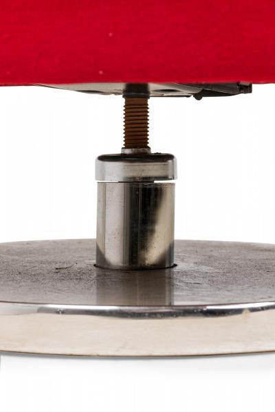 Milo Baughman Milo Baughman AmericanBright RedSwivel Tilt Tub Armchairs