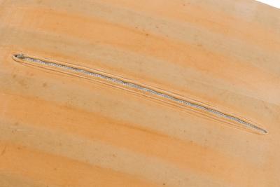 Milo Baughman Milo Baughman AmericanChrome and Peach FabricTank Lounge Armchair