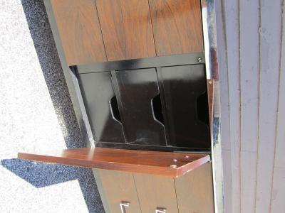 Milo Baughman Milo Baughman Black Lacquer and Rosewood Dresser Mid Century Modern