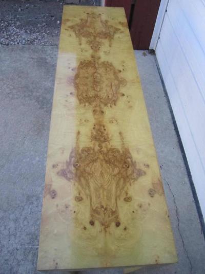 Milo Baughman Milo Baughman Burled Olivewood Console Table Mid Century Modern