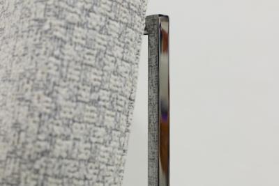 Milo Baughman Milo Baughman Chrome Dining Chairs in Holly Hunt Wool