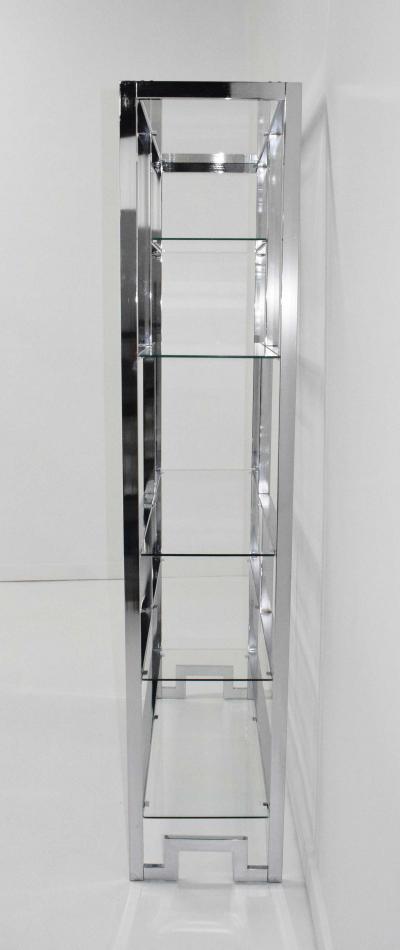 Milo Baughman Milo Baughman Chrome and Glass Etagere