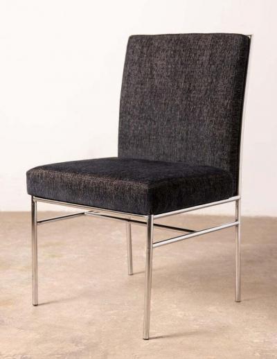 Milo Baughman Milo Baughman Dining Chairs for Thayer Coggin in Olive Burlwood Set of Four 1970
