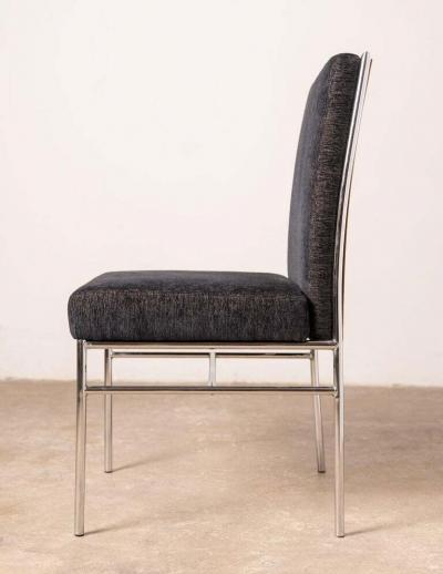 Milo Baughman Milo Baughman Dining Chairs for Thayer Coggin in Olive Burlwood Set of Four 1970