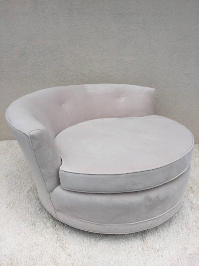 Milo Baughman Milo Baughman Extra Large Circular Two Seat Club Chair