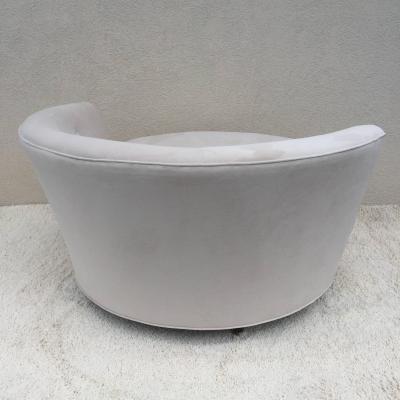 Milo Baughman Milo Baughman Extra Large Circular Two Seat Club Chair