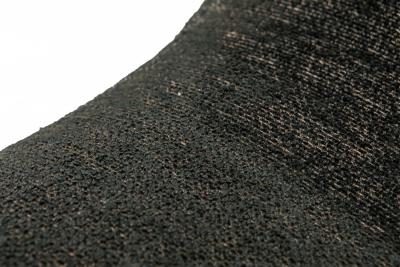 Milo Baughman Milo Baughman For Thayer Coggin American Black Upholstered Saddle Ottoman