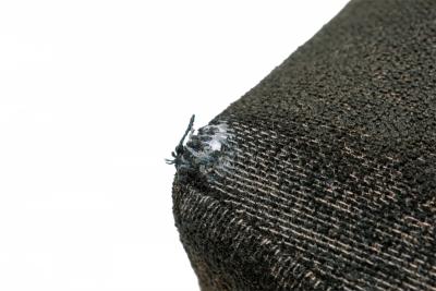 Milo Baughman Milo Baughman For Thayer Coggin American Black Upholstered Saddle Ottoman
