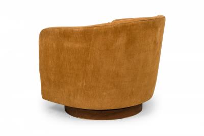 Milo Baughman Milo Baughman For Thayer Coggin Light Brown Velour Horseshoe Lounge Armchair