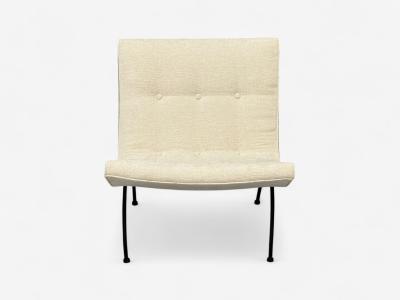 Milo Baughman Milo Baughman Iron Fabric Scoop Chair USA 1950s