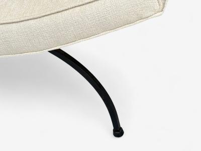 Milo Baughman Milo Baughman Iron Fabric Scoop Chair USA 1950s