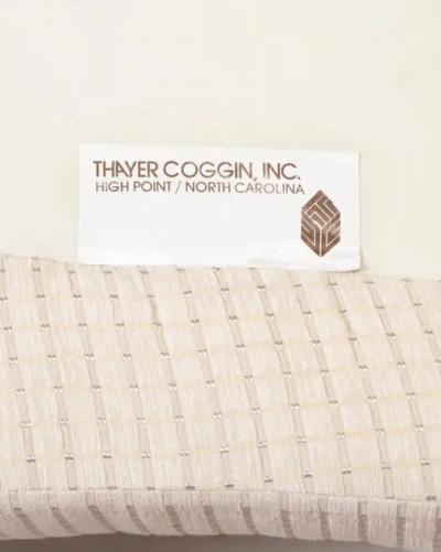 Milo Baughman Milo Baughman Ivory Cream Semi Circular Sectional Sofa for Thayer Coggin