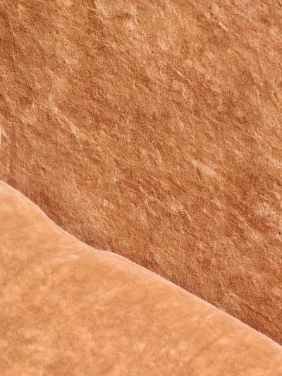 Milo Baughman Milo Baughman Large T Back Lounge Chairs in Orange Microfiber